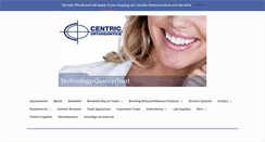 Desktop Screenshot of centricorthodontics.com